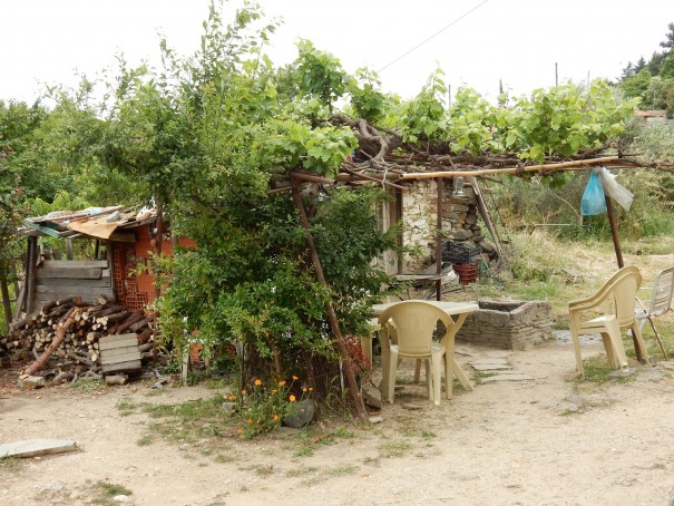 Der Hinterhof eines alten Hauses in Nikiti. ©www.entdecker-greise.de #corfelios
